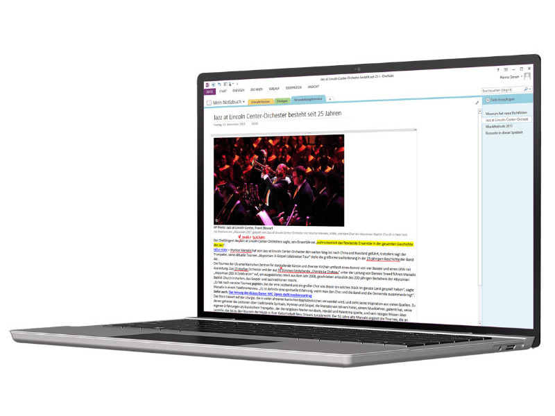 Microsoft OneNote 2013 (Bild: Microsoft)