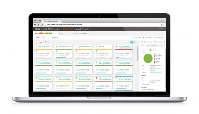 Control-M von BMC liefert eine zentralisierte Übersicht über sämtliche SAP-Workloads. (Bild: BMC) 