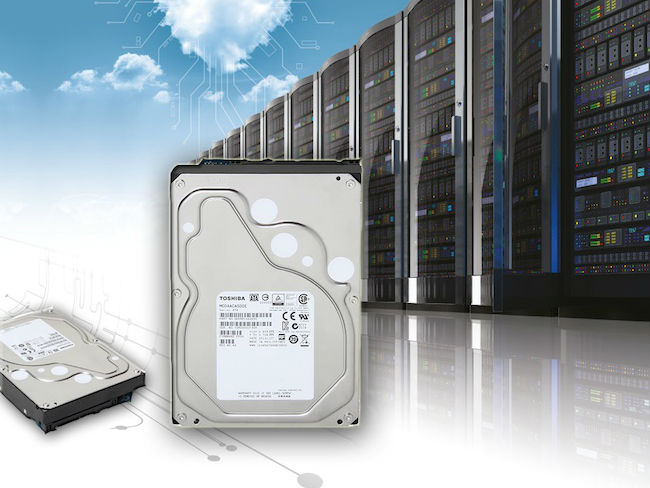 Die Enterprise-HDDs der Reihe MC04ACAxxx sind für Cloud-Umgebungen konzipiert (Bild: Toshiba).