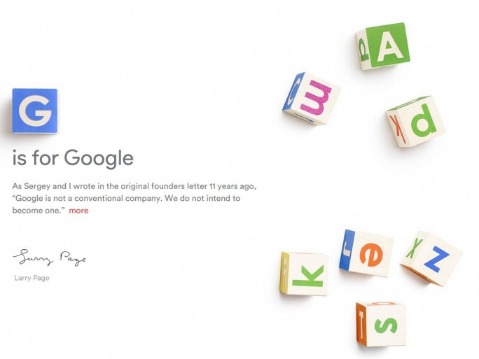 Google Alphabet (Screenshot: ZDNet.de)