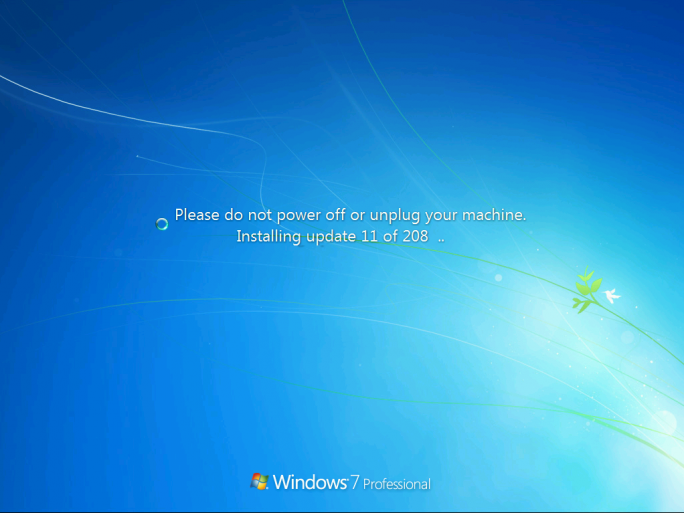 in frisch installiertes Windows 7 SP1 benötigt derzeit Dutzende Updates, deren Installation nun das Convenience Rollup Update vereinfachen soll (Screenshot: Microsoft).