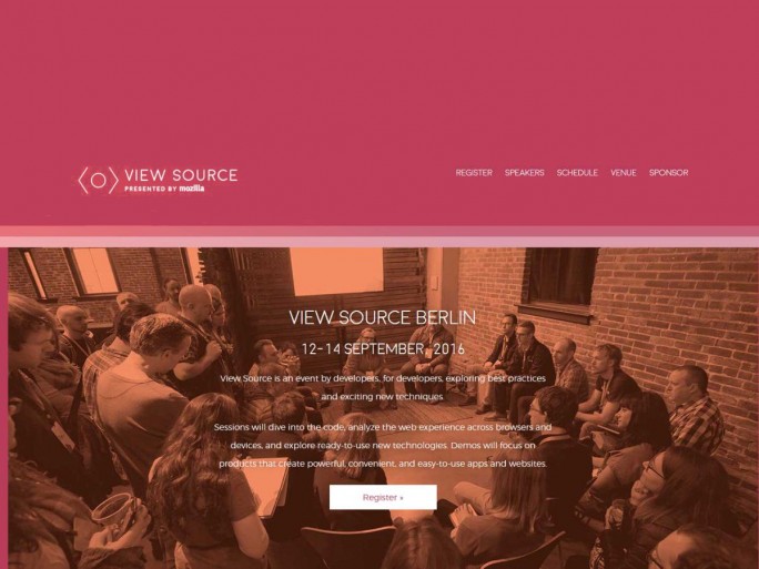View Source Berlin 2016 (Screenshot: silicon.de)