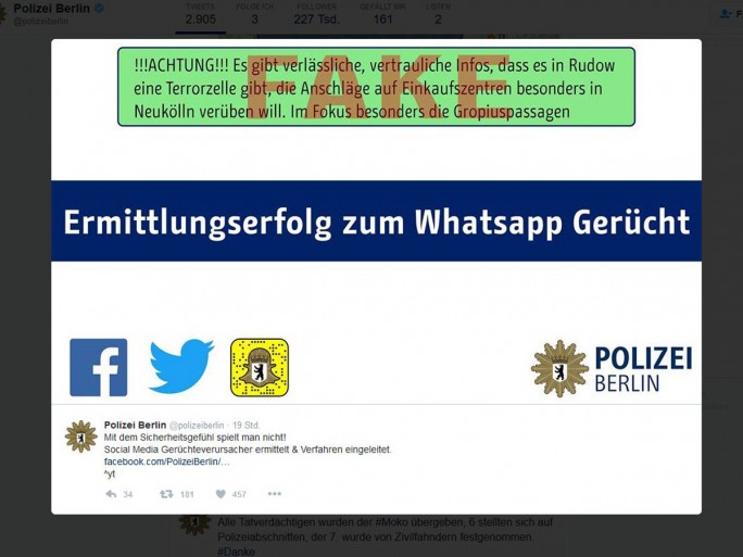 Ermittlungserfolg gegen Urheber von WhatsApp-Gerücht mit (Screenshot: silicon.de)